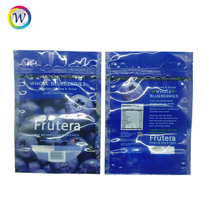 Sacs refermables en mylar à fond plat, personnalisés, brillants, résistants à l'humidité, pour en-cas, fruits secs, noix, petit MOQ - Product Image 2