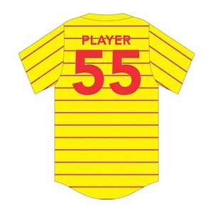 Chemise de baseball personnalisée respirante, grande taille, à boutons, sans manches, maillot d'équipe - Product Image 1