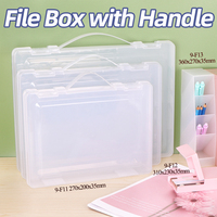 Boîte de rangement en plastique PP SUNSHING Factory, classeur A4 avec poignée, boîte de rangement pour documents, classeur A4