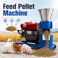 Machine à fabriquer des aliments pour volailles et bétail, moteur diesel, capacité de 100 à 5000 kg/h, pour la fabrication de granulés d'aliments pour animaux