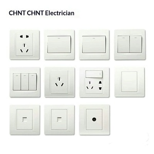 Prise de courant encastrée carrée Chint type 86 NEW7 à cinq trous pour ordinateurs - Product Image 2