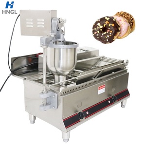 Machine à donuts double rangée indépendante, automatique, <span class=keywords><strong>gaz</strong></span>/électrique, friteuse en acier inoxydable 304, 29L d'huile, 7L de bac de collecte, 110V 220V - Product Image 3