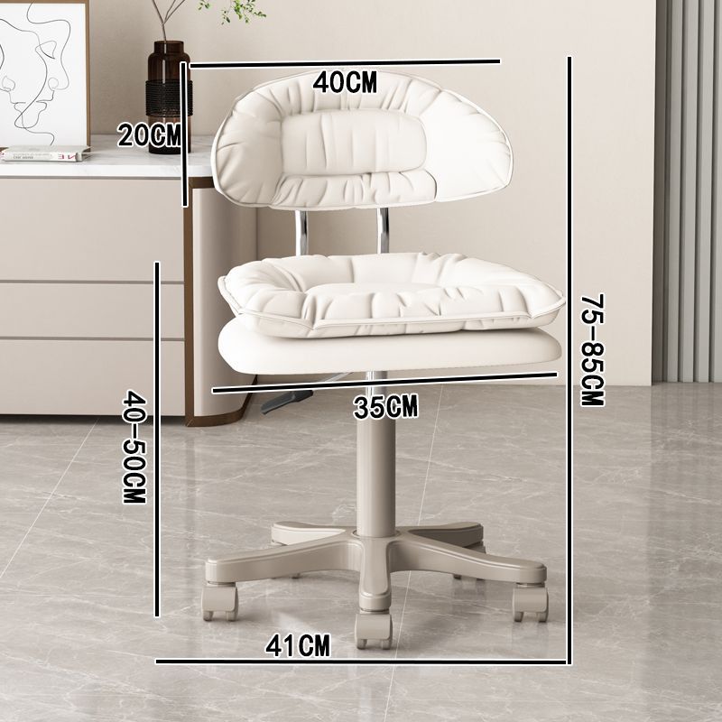 Roues silencieuses en nylon [Modèle Confort] 35 cm Grand Format Blanc Plat