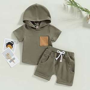 Costume d'été décontracté en coton à manches courtes pour garçons et filles T-shirts en pur coton avec motif de dessin animé Vêtements pour bébés - Product Image 4