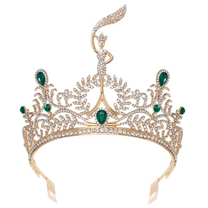 Quốc Tế Hoa Hậu Vũ Trụ Rhinestone Cưới Hợp Kim Nữ Hoàng Vương Miện Phụ Nữ Đảng Pha Lê Tiệc Vương Miện Vương Miện Vương Miện - Product Image 3