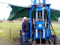 Perceuse pour puits d'eau, système monté sur remorque 50-600m