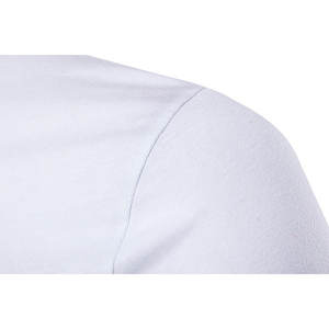 Nouveau T-shirt pour homme décontracté grande taille été style streetwear occidental manches courtes col rond couleur unie 100% coton respirant - Product Image 3