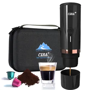 CERA + taşınabilir kahve makinesi taşınabilir Pod kahve makinesi Mini otomatik Espresso Handpress Nespresso Pod taşınabilir kahve makinesi