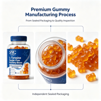 Gummies de L-Tyrosine à Marque Blanche Personnalisée 1000mg Sans Sucre Complément Alimentaire Vente en Gros Direct Usine Bien-être