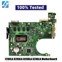 X200LA Motherboard Laptop untuk ASUS VivoBook X200L F200LA K200LA D200LA X200LA Notebook Mainboard dengan I3 I5 I7 CPU 100% tes OK