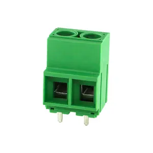 High Current Pcb Screw Terminal Blocks Electrical Connectors 10.16mm Pitch 57A Green