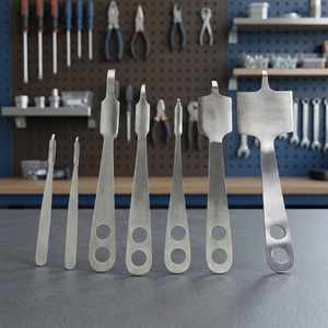 Ensemble d'instruments chirurgicaux réutilisables en acier inoxydable, 7 pièces, rétracteur osseux manuel Hohmann, chirurgie générale, certifié CE - Product Image 3