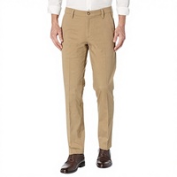 Pantalones Caqui para Hombre al por Mayor, Pantalones Elásticos Inteligentes 360, Antiestáticos, Sin Arrugas, para Oficina, con Logotipo Personalizado OEM