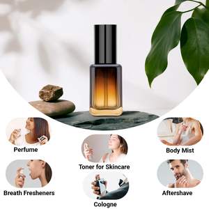 Flacons pulvérisateurs en verre ambré à fine brume 30 ml, mini flacons cosmétiques en verre pour voyage, flacons de parfum vides avec atomiseur - Product Image 5