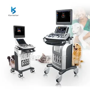 Machine de scanner d'ultrason de chariot de Doppler de couleur pour la machine d'échographie cardiaque des animaux 3d 4d