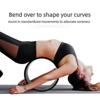 Roue de yoga en PU et ABS antidérapante, durable, pour correction de posture, ouverture des épaules, anneau de Pilates, étirement dorsal, soulagement des douleurs dorsales, unisexe