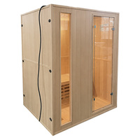 Sauna infrarouge lointain personnalisable pour 2 personnes avec chauffage de 4,5 kW