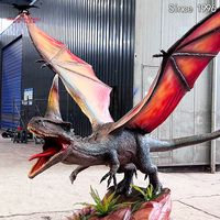 Modèle de dragon animatronique en métal pour parcs publics, centres commerciaux et aéroports