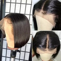 Perruques Courtes Bob en Cheveux Humains en Gros, Perruques Brésiliennes Lace Front pour Femmes Noires, Perruques Frontales HD en Cheveux Humains à Prix Abordable