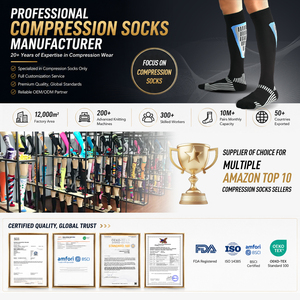 Chaussettes de compression graduée à motifs tendance, imprimées sur mesure, originales, hauteur genou, 20-30 mmHg, pour femmes et hommes, usage quotidien - Product Image 5