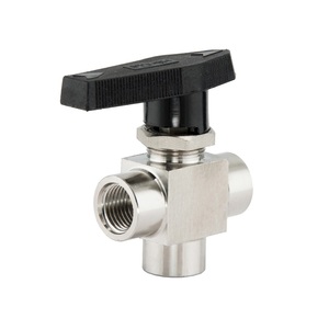 Vente de liquidation B2B COVNA – Vanne à boisseau sphérique 3 voies en acier inoxydable (SS) à filetage NPT femelle, haute pression 6000 PSI, 1 pièce - Product Image 3