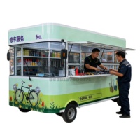 Carrito de Comida Rápida Eléctrico de Cero Emisiones para Eventos al Aire Libre, Resistente a la Oxidación y con Compartimentos Aislados, Sin Costo de Combustible