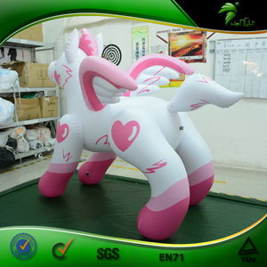 HongYi Dễ Thương Tùy Chỉnh Inflatable Hồng Bay Wolf Phim Inflatable Nhân Vật Bóng - Product Image 4