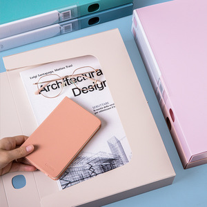 Caja Archivadora Comix A4 35mm 55mm, Organizador de Documentos Reforzado de PVC, Tipo Rectangular Vertical, Azul, Verde, Rosa, Morado, Beige - Product Image 3