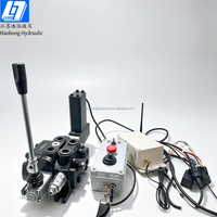 Haohong DCV60 60 litres/min, commande à distance sans fil proportionnelle, valve directionnelle sectionnelle hydraulique bidirectionnelle 315 bars, 1