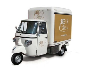 Piaggioe mono carrito de comida de 3 ruedas de café carrito de comida del triciclo del carro de comida para la venta - Product Image 1