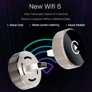 ดองเกิล CarPlay ไร้สายแบบพอร์ต USB สีทอง รองรับ CarPlay และ Android Auto 2 in 1 อะแดปเตอร์ CarPlay ไร้สายสำหรับ iPhone และ Android - Product Image 3