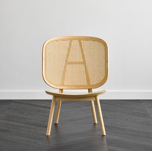 Fauteuil de loisirs en osier minimaliste nordique couleur bois, rafraîchissant en <span class=keywords><strong>été</strong></span>, chaise en osier en bois massif importé - Product Image 3