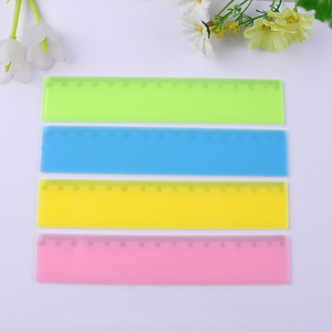 Règles de mesure en plastique droites de 15 cm pour enfants avec impression de logo personnalisé Variété de couleurs - Product Image 5