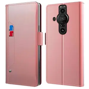 Funda de cuero para teléfono Sony Xperia Pro I, carcasa de piel sintética con tapa, nuevo diseño