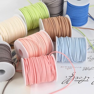 <span class=keywords><strong>Cordon</strong></span> en daim de cuir de cerf chinois de 3 mm, tressé à la main, pour bricolage, décoration de mariage, étiquettes suspendues, emballage en rouleau - Product Image 2