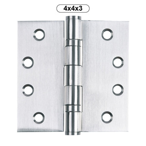 Stainless Steel <b>Hinge</b> 4x4x3mm 180 Degree Opening 8 Hole Polished Minimalist Design For <b>Door</b> <b>Window</b> Hardware - Product Image 1