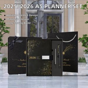 2025/2026 Schedule A5 Journal Notebooks with Magnetic Clip Wholesale Daily <b>Planner</b> Gift Sets for Christmas Easter New <b>Year</b> - Product Image 3