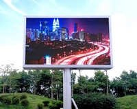 Mur vidéo extérieur SMD2727 P6 Colonne Fixe LED Panneau Numérique Panneau 6mm IP65 6 Mètre Panneau LED pour Publicidad Animation
