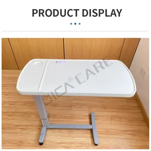 Hospital Furniture Medical Adjustable Overbed Table Board For Hospital And Home Use