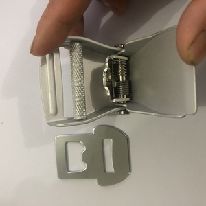 Boucle de ceinture en alliage d'aluminium pour sangle de 3,8 cm, à verrouillage automatique, pour équipement automobile et maritime - Product Image 4