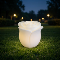 Lampe LED en forme de rose, extérieure, étanche, multicolores, télécommande, IP54, décoration de vacances, Noël, Halloween