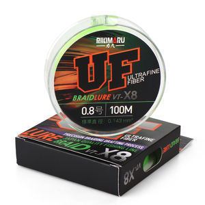 Rikimaru 2024 processus de dessin de tressage de précision Ultra-Fine ligne de pêche de qualité japonaise X8 tresse de leurre pour les pêcheurs professionnels - Product Image 2