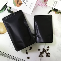 Sacs refermables en aluminium mat avec fermeture éclair, sachets debout, qualité alimentaire, fermeture thermique, fermeture éclair, sac alimentaire pour collations, chips, noix