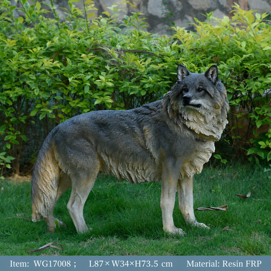 CSSMQ-008| Loup debout 87x34x73,5cm