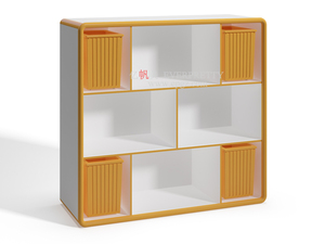 Mobiletto Moderno in Legno per Bambini con Contenitori e Organizzatore Giocattoli - Sicuro, Durevole e Multifunzionale per Aree Gioco Domestiche - Product Image 5