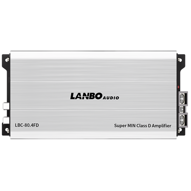 Super Mini Car Amplifier 4x80W RM Class D 4CH High Power Compact Car Audio Amp