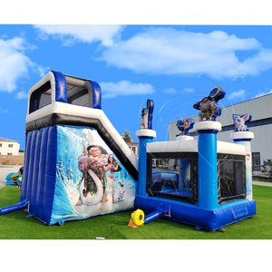 Trung Quốc <span class=keywords><strong>Inflatable</strong></span> Bouncer <span class=keywords><strong>Combo</strong></span> trượt nhảy lâu đài nhà bị trả lại màu xanh <span class=keywords><strong>Inflatable</strong></span> <span class=keywords><strong>Combo</strong></span> nhảy nảy lâu đài với Slide - Product Image 3