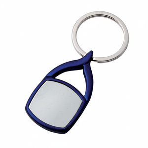 Portachiavi Blu Lucido con Nodo e Specchio per Uso Promozionale - Product Image 2