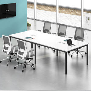 Mesa de Conferencia Rectangular Moderna para Oficina, Reuniones y Capacitación, Estable, de Alta Calidad, Venta Directa de Fábrica - Product Image 1