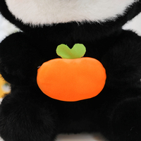 Nouvelle conception adorable : Peluche Saki assise avec fruit orange, jouet animal moderne en coton rembourré pour l'accompagnement de bébé